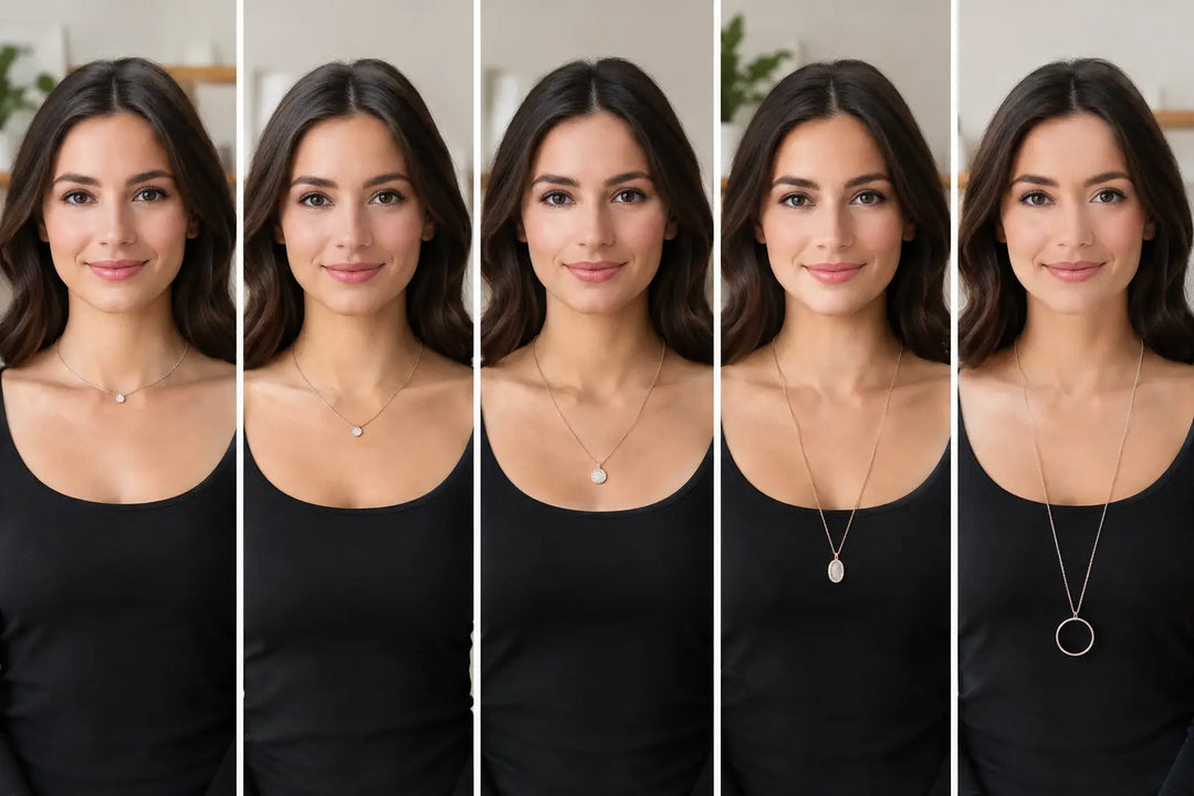 Necklace Length Comparison for Your Best Fit