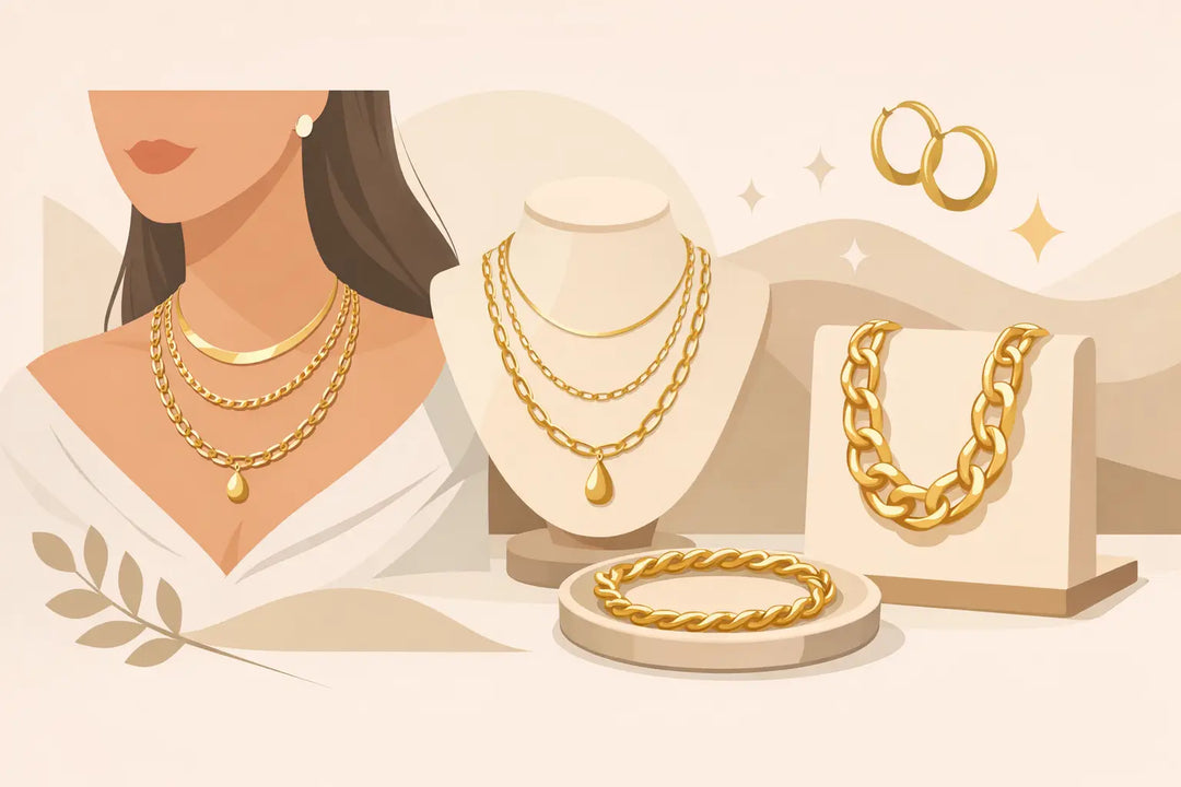 How to Style Gold Chain Necklaces