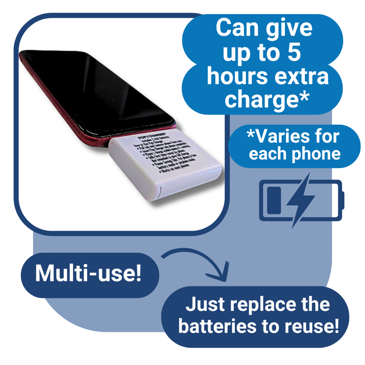 Portable Pop Charger for iPhone - Emergency Power Solution (24pc CDU)