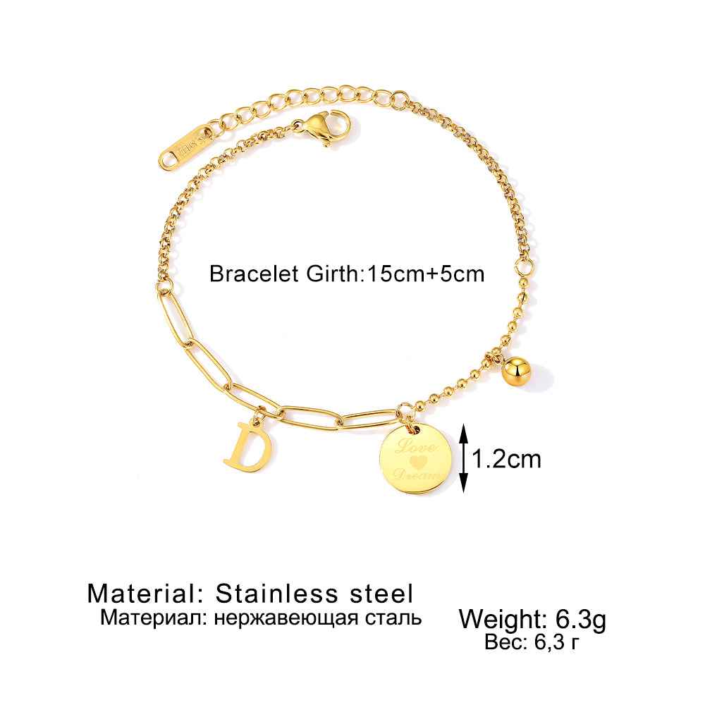 Radiant Gold Bracelet - Elegant Charm Bracelet for Timeless Style