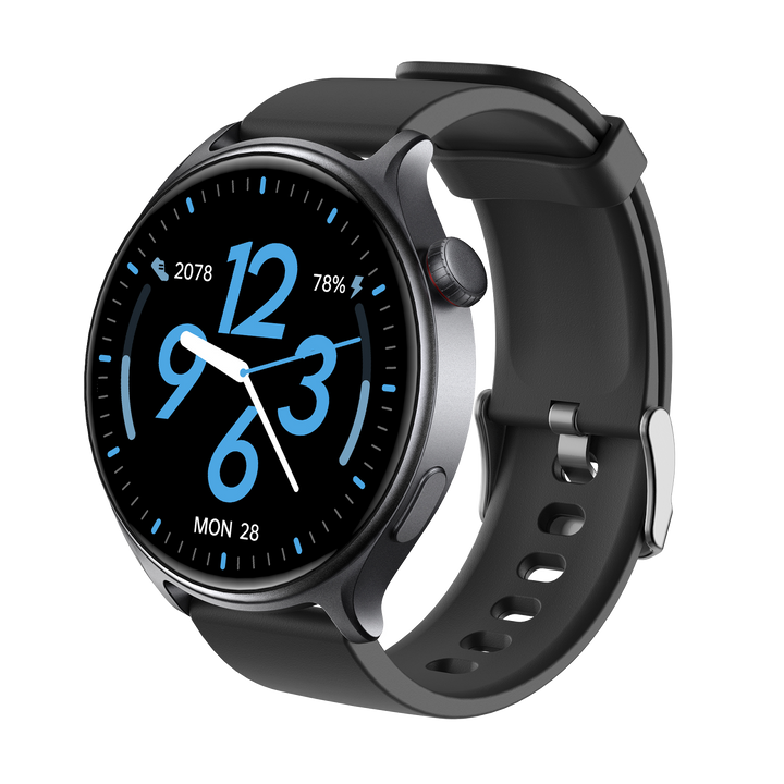 GTR2 - Women’s & Men’s Smartwatch for Android & IOS – 2” HD Touch Screen – Built-in Bluetooth, GPS & Alexa Technology – IP67 Waterproof – Health & Fitness Tracker: 100 Sport Modes – 5 Color Smartwatch Straps – (BLACK / black silica strap))