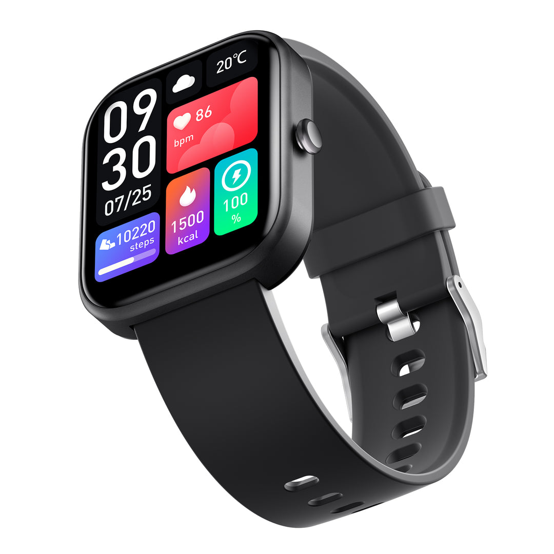 Black GTS-5 Bluetooth Watch for Android & IOS (Black) - Price Dropper