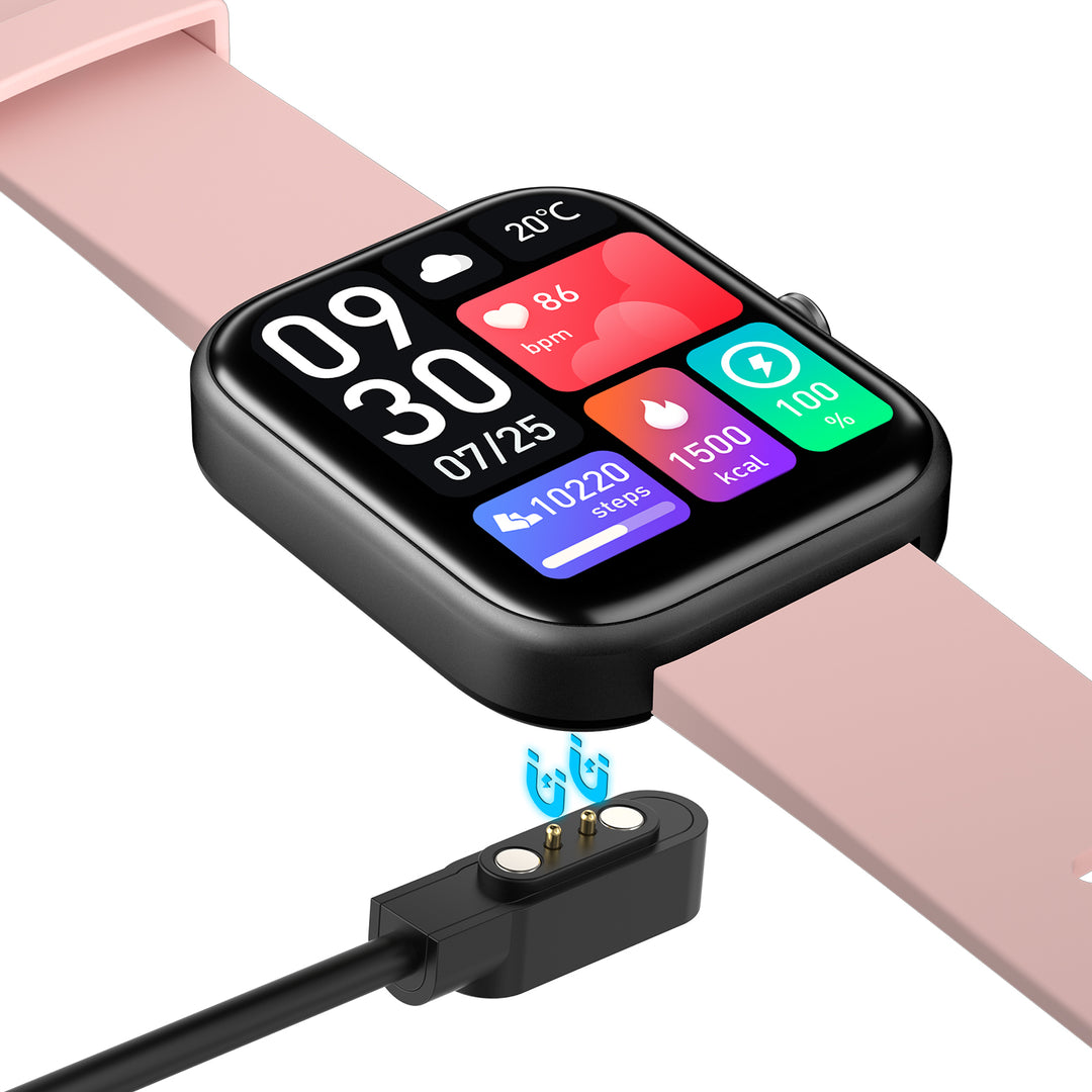 Pink GTS5 Bluetooth Calling Smart Watch - Price Dropper