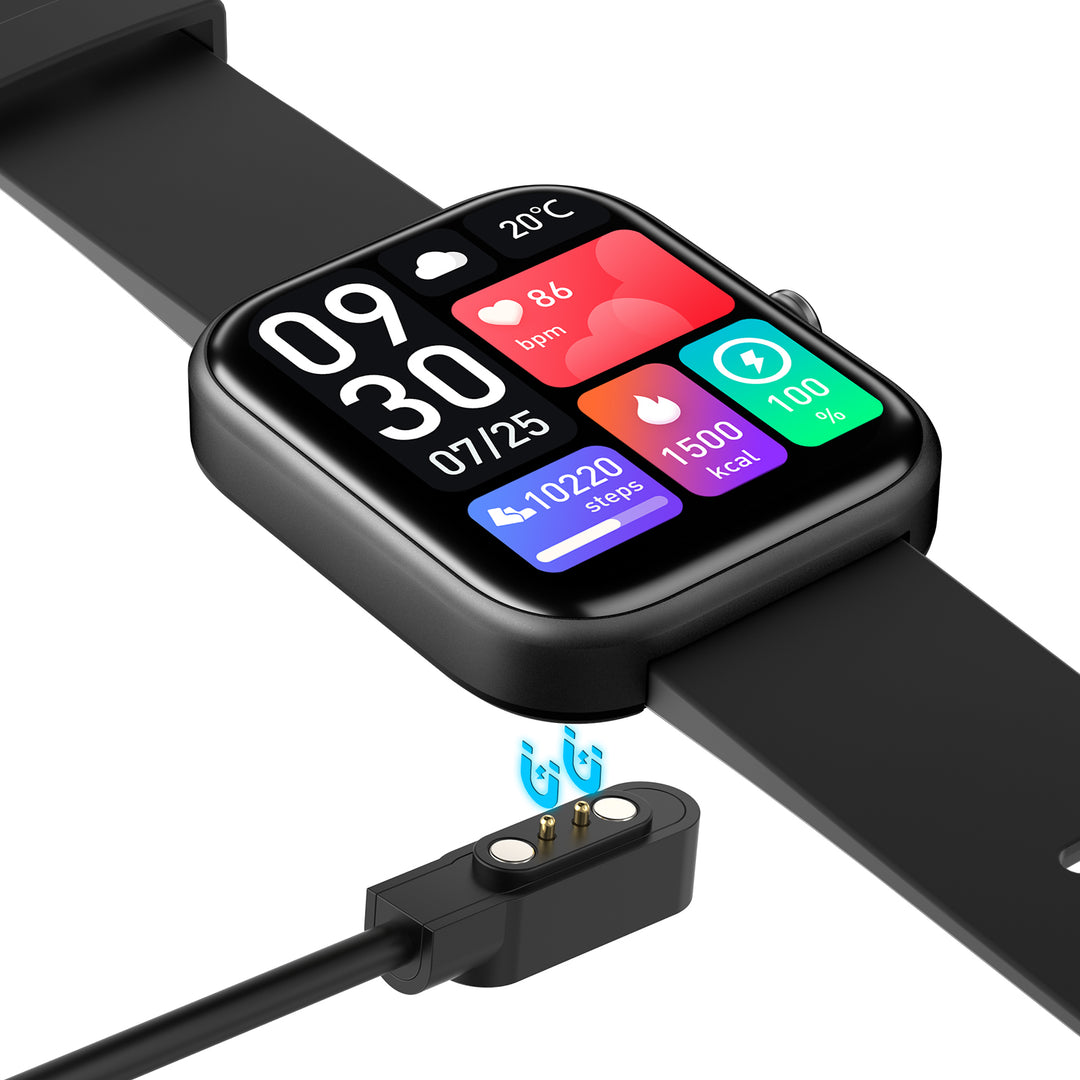 Black GTS-5 Bluetooth Watch for Android & IOS (Black) - Price Dropper
