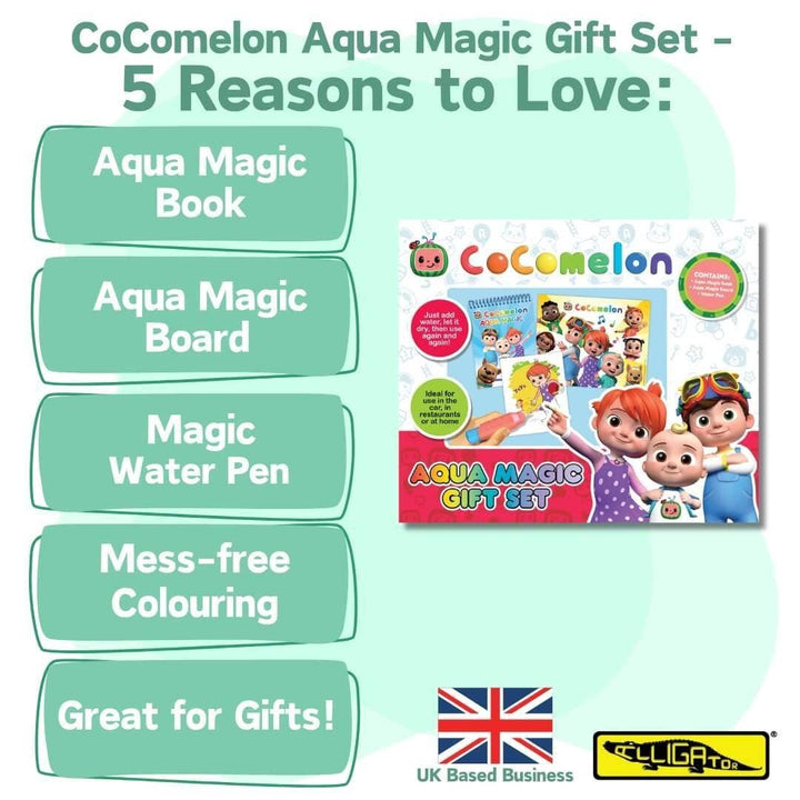 COCOMELON AQUA MAGIC GIFT SET: Discover the Joy of Mess-Free Colouring Fun!