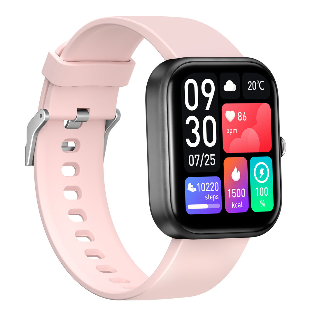 Pink GTS5 Bluetooth Calling Smart Watch - Price Dropper