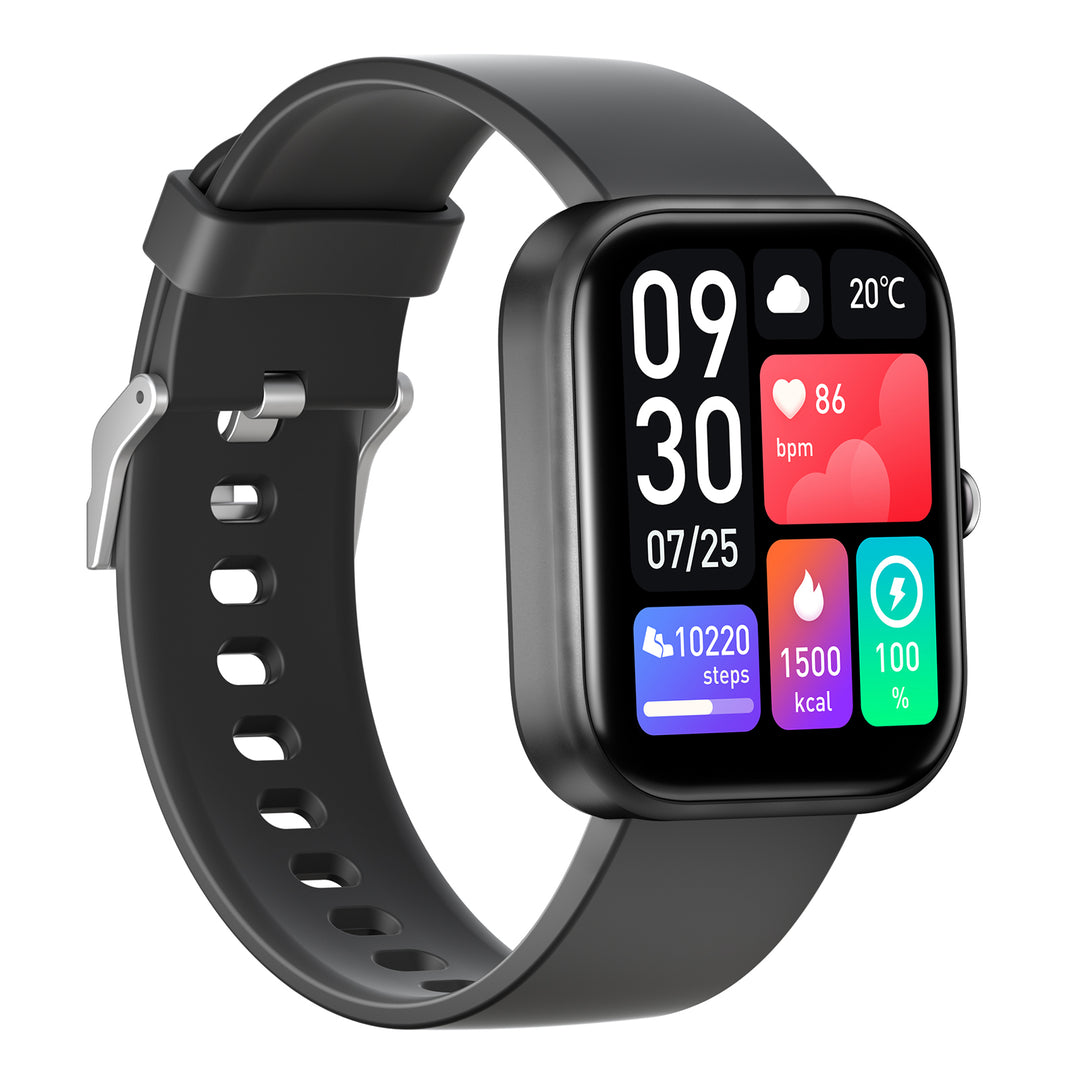 Black GTS-5 Bluetooth Watch for Android & IOS (Black) - Price Dropper