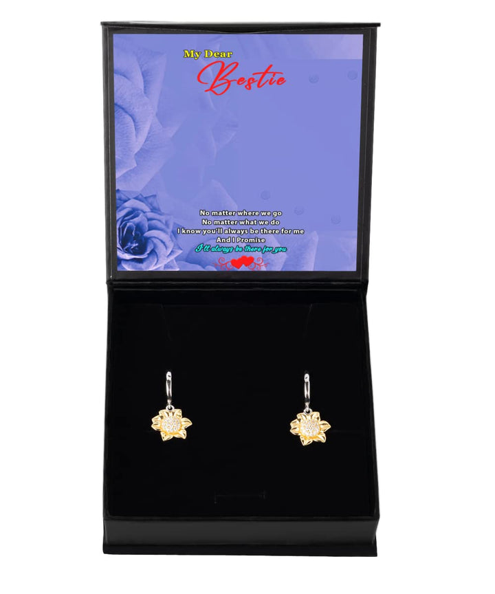 Price Dropper My Best Friend Handmade Jewelry, this Sunflower Earrings (.925 Silver – Silver &amp; Gold Finish), is The Women Gift for all Special Occasions - Silver &amp; Gold finish.