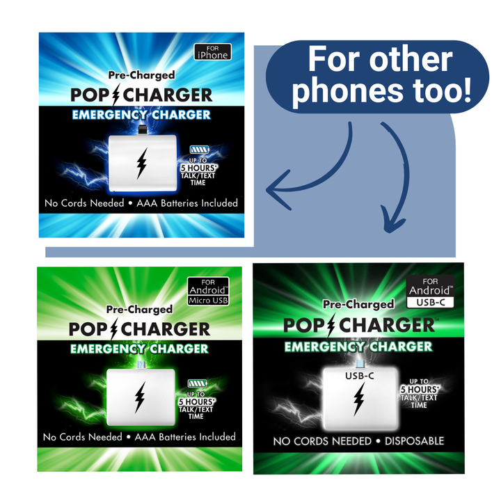 Portable Pop Charger for iPhone - Emergency Power Solution (24pc CDU)