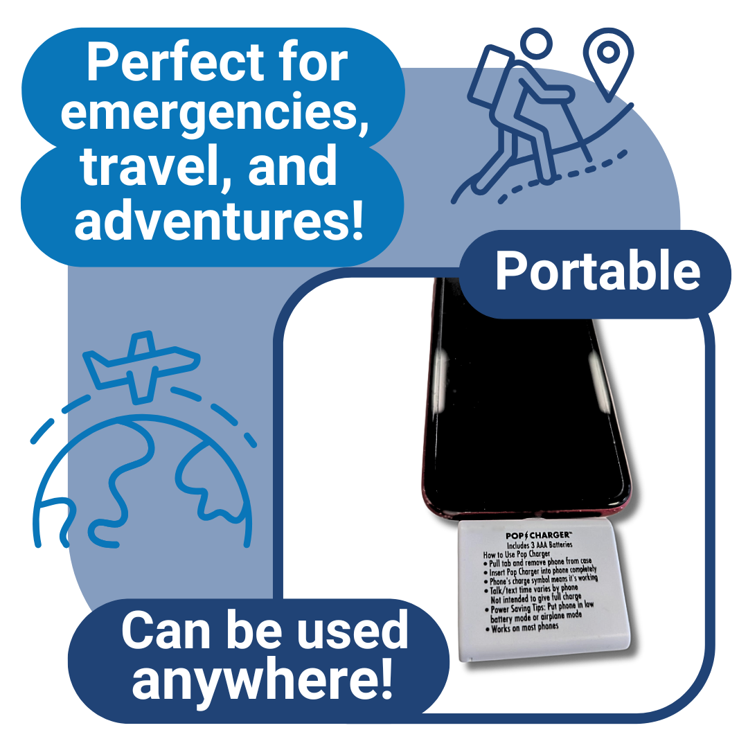 Portable Pop Charger for iPhone - Emergency Power Solution (24pc CDU)