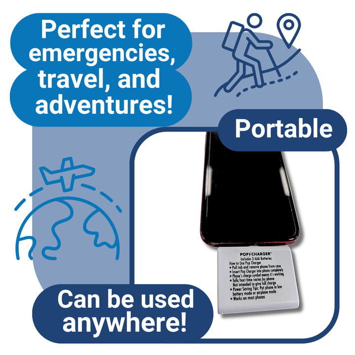 Portable Pop Charger for iPhone - Emergency Power Solution (24pc CDU)