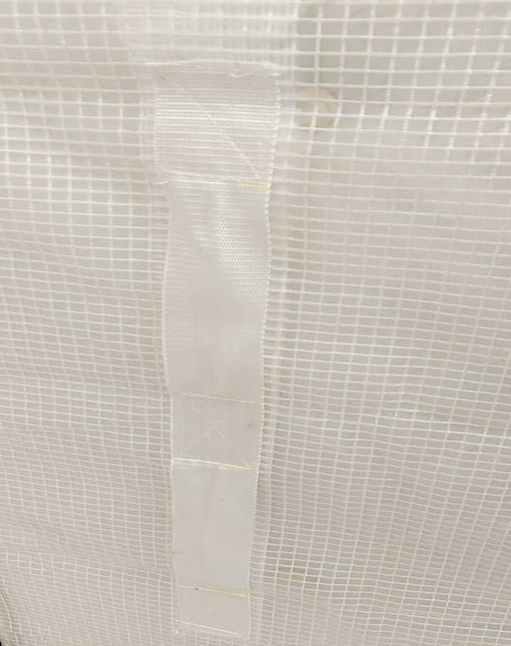 Mattress Moving Protector Cover & Storage Bag - Thick Strong Transparent Wrap - Reusable Water-Resistant PE Tarp Polyester Yarn TP Case - Clear Bag with Zipper & 8 Handles - Double (79 * 59 * 10in)