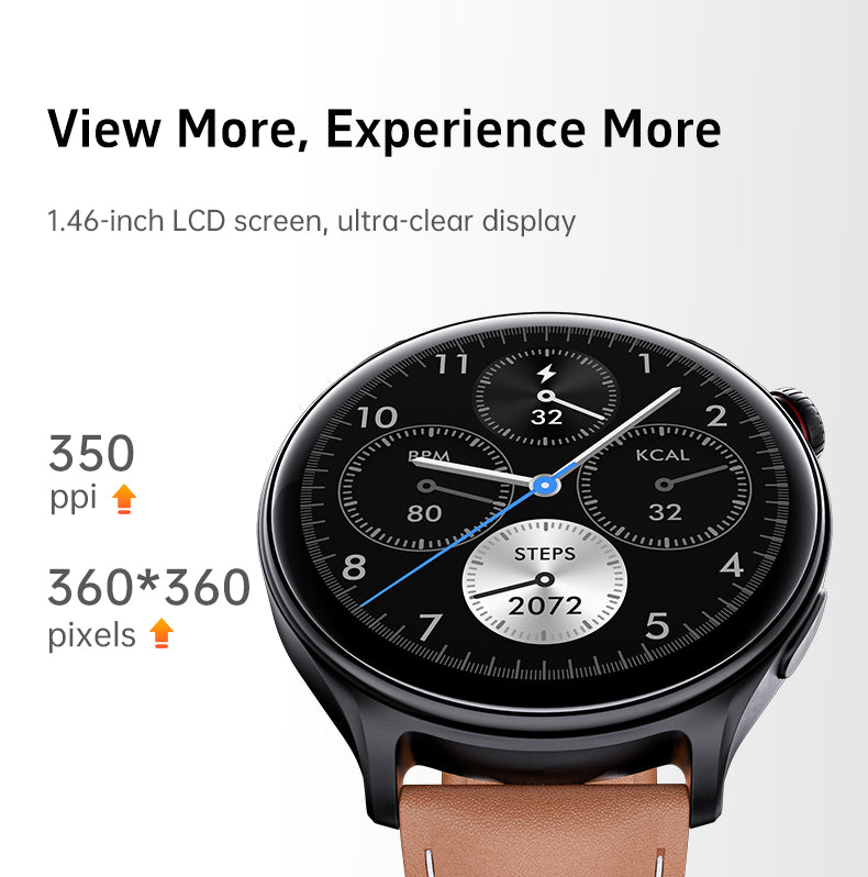 GTR2 - Women’s & Men’s Smartwatch for Android & IOS – 2” HD Touch Screen – Built-in Bluetooth, GPS & Alexa Technology – IP67 Waterproof – Health & Fitness Tracker: 100 Sport Modes – 5 Color Smartwatch Straps – (BLACK / black silica strap))