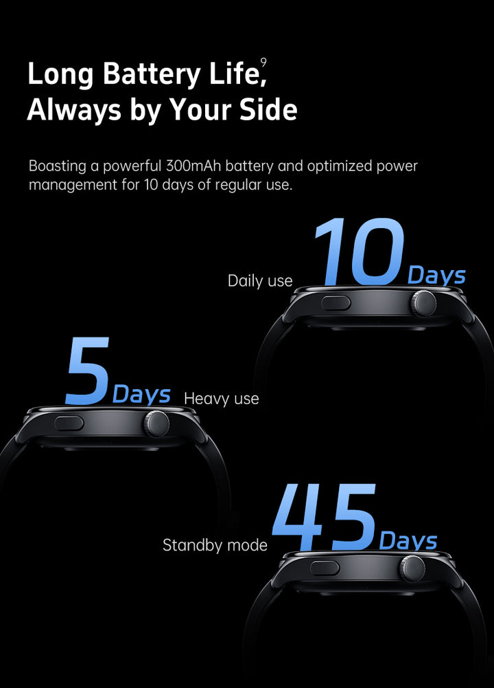 GTR2 - Women’s & Men’s Smartwatch for Android & IOS – 2” HD Touch Screen – Built-in Bluetooth, GPS & Alexa Technology – IP67 Waterproof – Health & Fitness Tracker: 100 Sport Modes – 5 Color Smartwatch Straps – (BLACK / black silica strap))