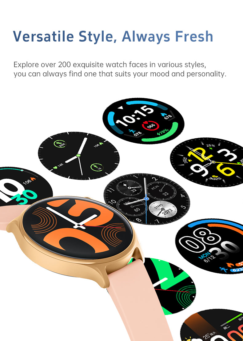 GTR2 - Women’s & Men’s Smartwatch for Android & IOS – 2” HD Touch Screen – Built-in Bluetooth, GPS & Alexa Technology – IP67 Waterproof – Health & Fitness Tracker: 100 Sport Modes – 5 Color Smartwatch Straps – (BLACK / black silica strap))
