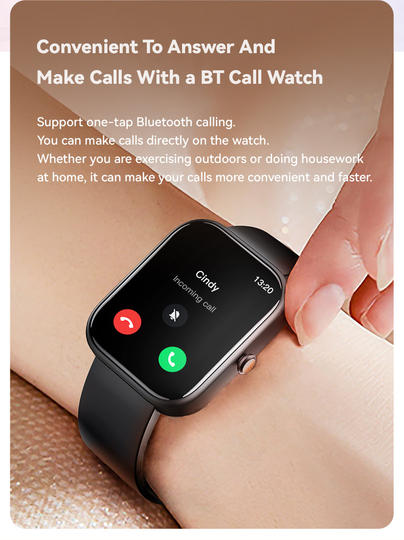 GTS-5 Bluetooth Watch for Android & IOS (5 Colors) – Watch to Make Calls & Send Texts – Fitness Tracker: 100 Sport Modes / Step Counter - Price Dropper