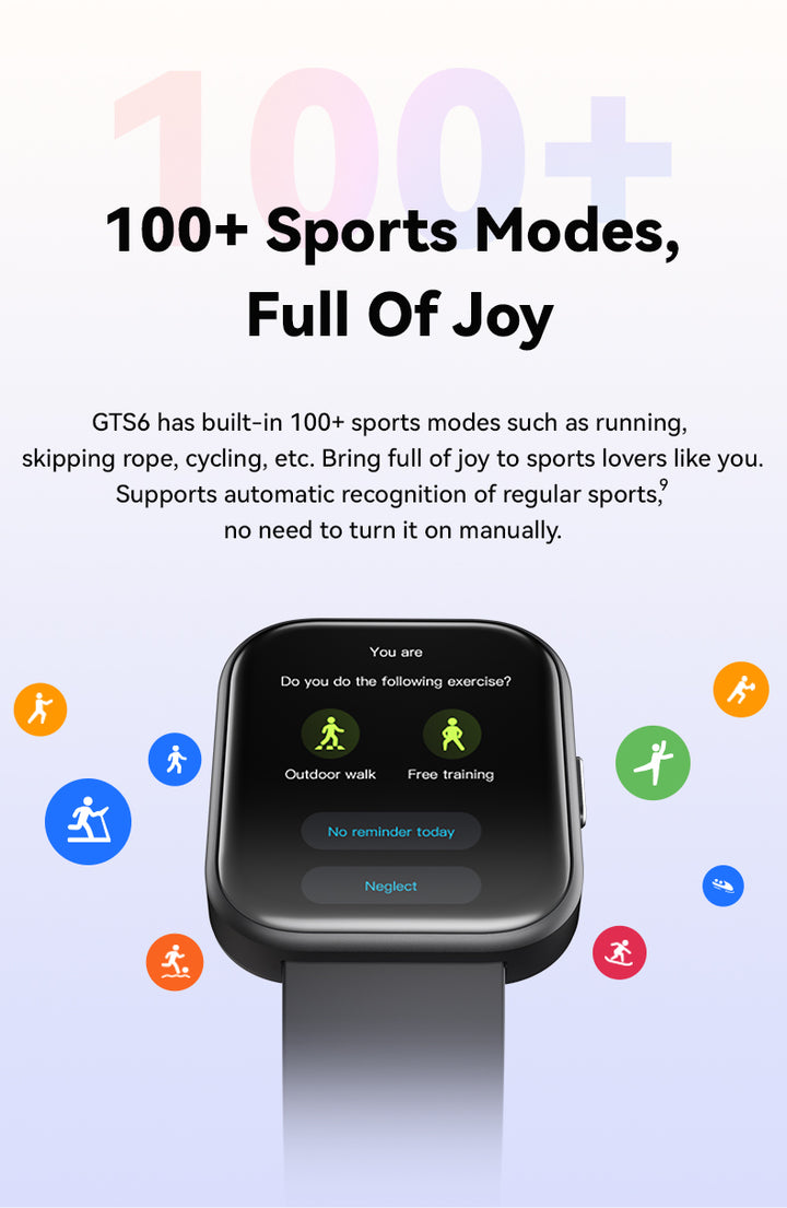 GTS-5 Bluetooth Watch for Android & IOS (5 Colors) – Watch to Make Calls & Send Texts – Fitness Tracker: 100 Sport Modes / Step Counter - Price Dropper