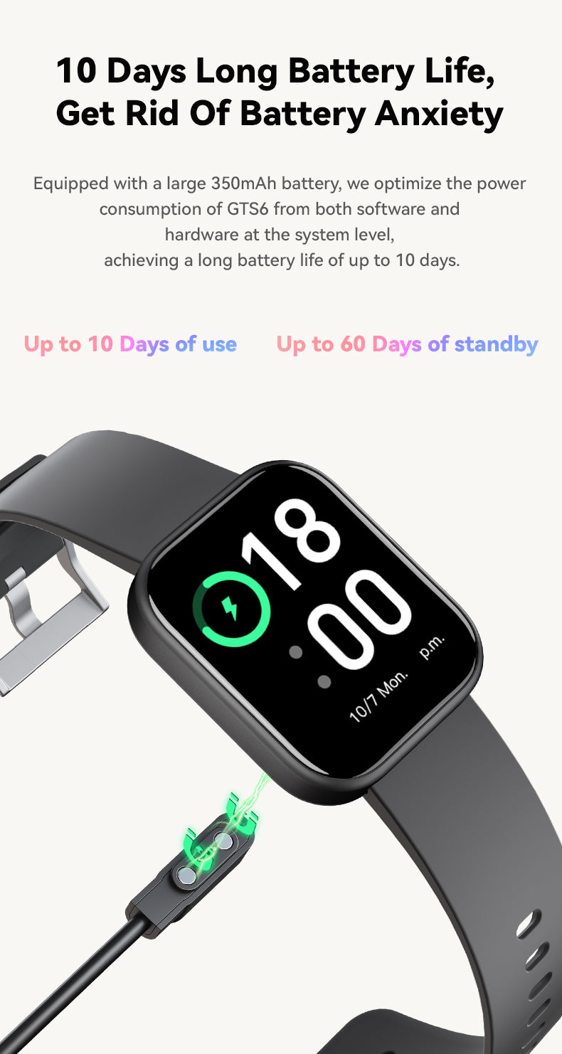 GTS-5 Bluetooth Watch for Android & IOS (5 Colors) – Watch to Make Calls & Send Texts – Fitness Tracker: 100 Sport Modes / Step Counter - Price Dropper