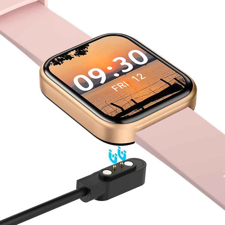 Unlock Your Potential with the GTS6 Women's Smartwatch – Chic, Connected, and Health-Conscious - Rosegold & Pink Strap