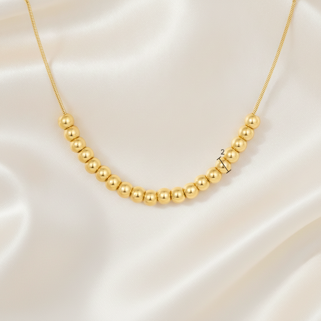 Ravishing Beaded Gold Necklace - Elegant Jewelry for Every Occasion