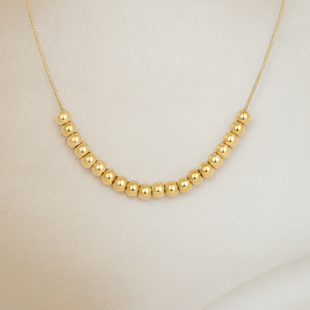 Ravishing Beaded Gold Necklace - Elegant Jewelry for Every Occasion