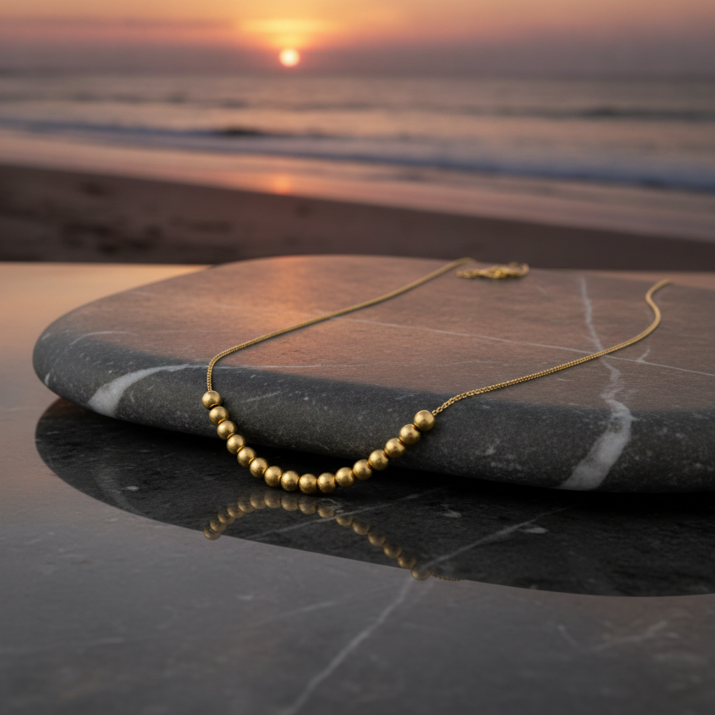 Ravishing Beaded Gold Necklace - Elegant Jewelry for Every Occasion