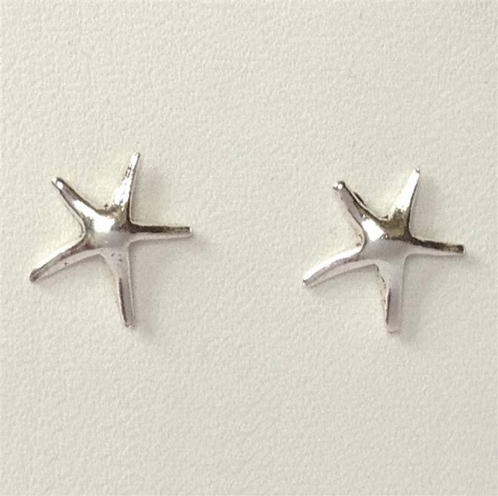 Sterling Silver Starfish Stud Earrings