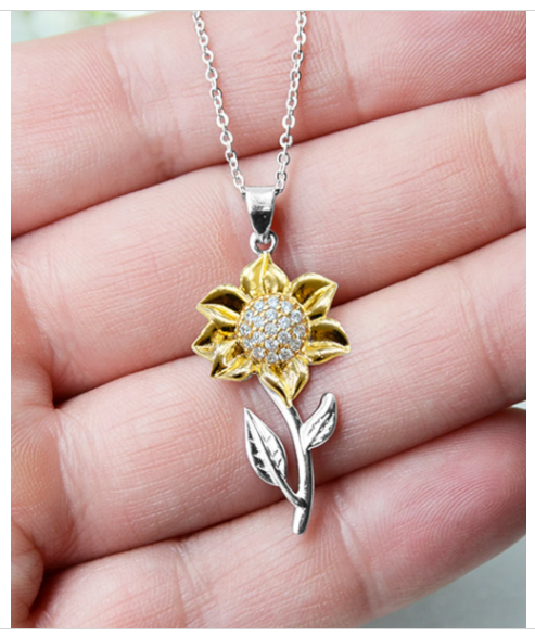 Elegant Sunflower Pendant Necklace - Thoughtful Gifts for Her