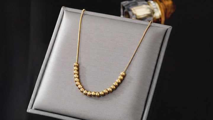 Ravishing Beaded Gold Necklace - Elegant Jewelry for Every Occasion